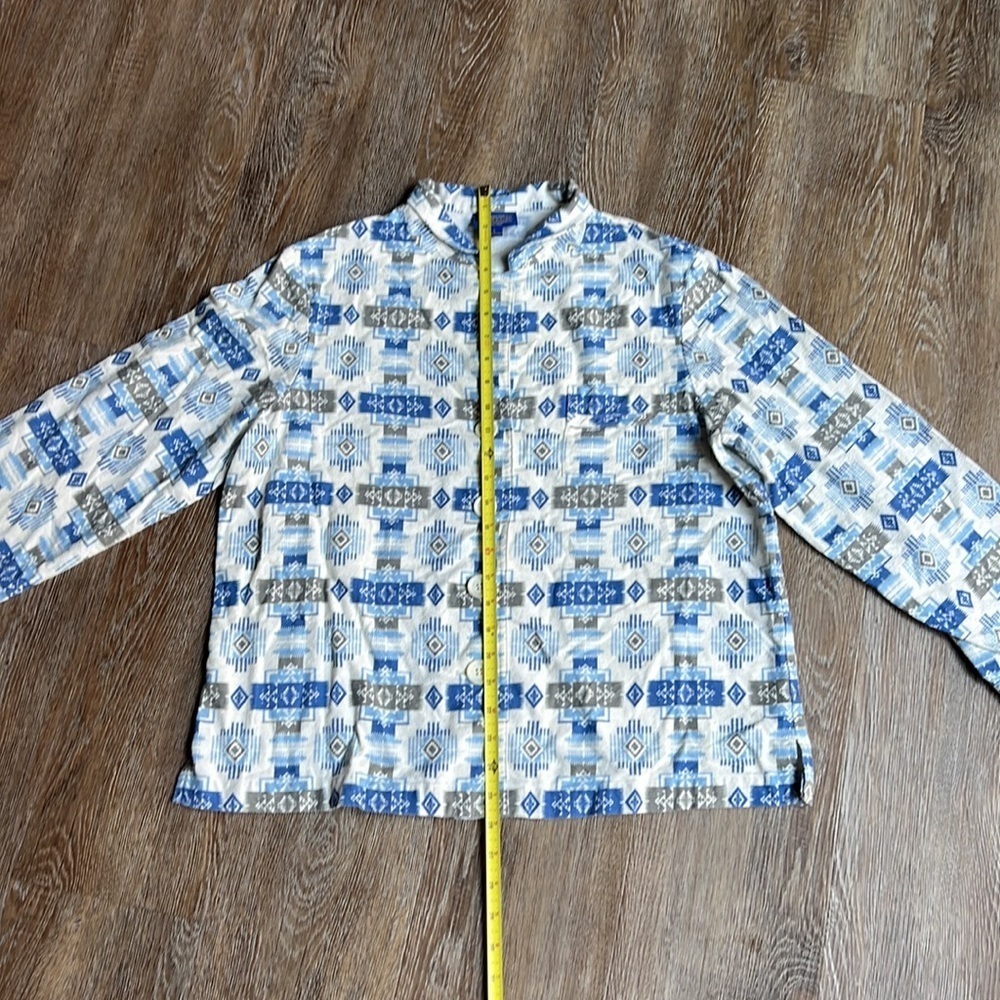 Pendleton Southwestern Button Down Flannel Pajama… - image 4